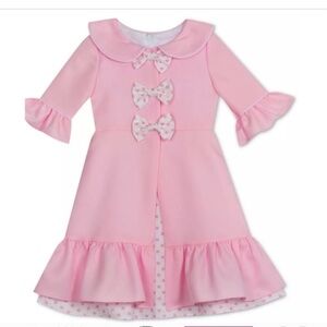 Rare Editions Pink Dress with Bow Jacket